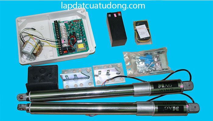 Cửa cổng mở tự động - bản lề mở tự động thi-cong-cong-tu-dong - 3