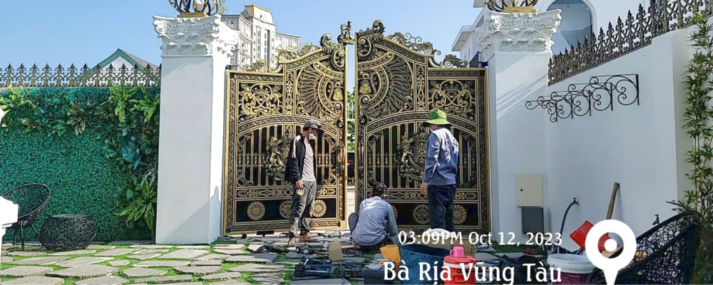 Cửa Cổng Nhôm Đúc Hiện Đại Cửa Cổng Nhôm Đúc-1