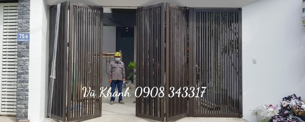 Cổng Sắt Mạ Kẽm Hiện Đại Cho Nhà Phố Cửa Cổng Hiện Đại-1
