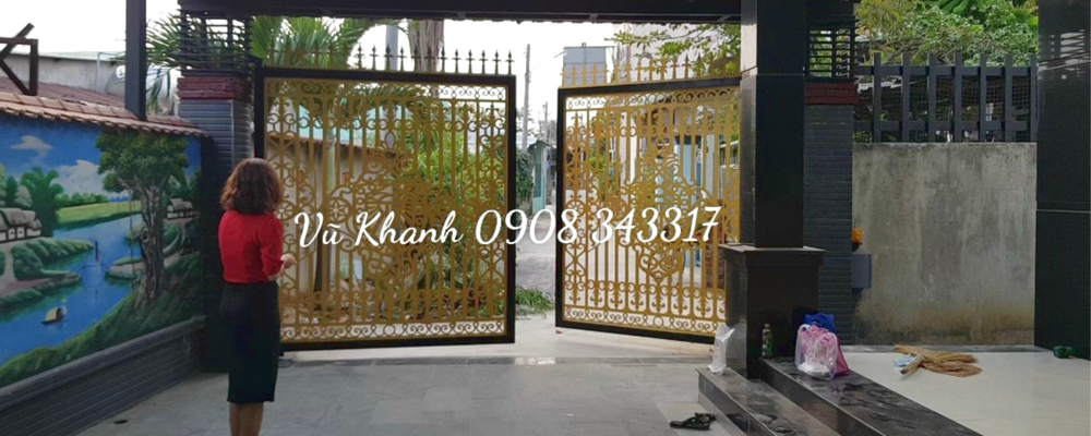 Cửa cổng Cắt CNC Tự Động Vũ Khanh Cửa Cổng Hiện Đại-1