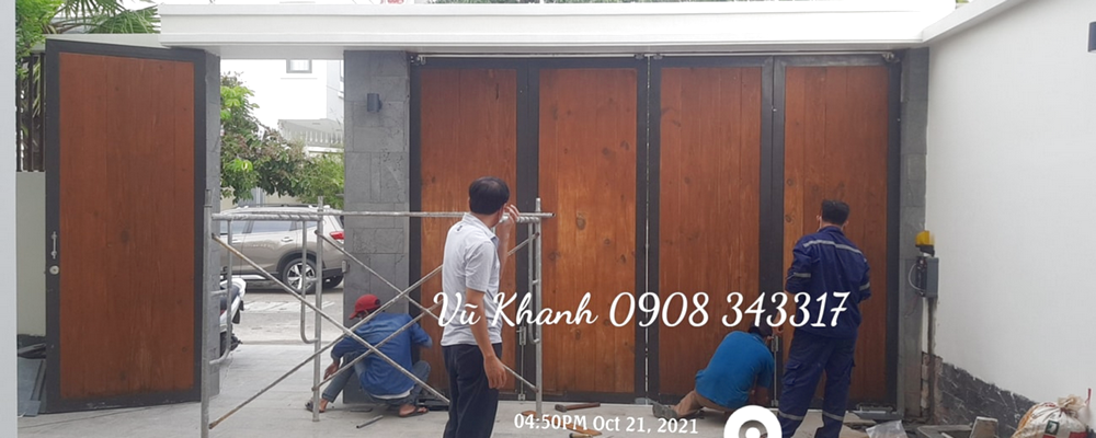 Cửa cổng 4 cánh hiện đại Vũ Khanh Cửa Cổng Hiện Đại-1