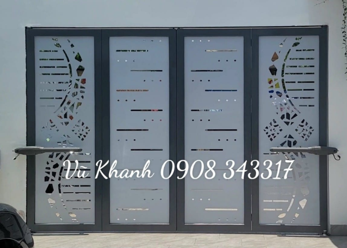 Cửa cổng sắt đẹp Cửa Cổng Hiện Đại-1