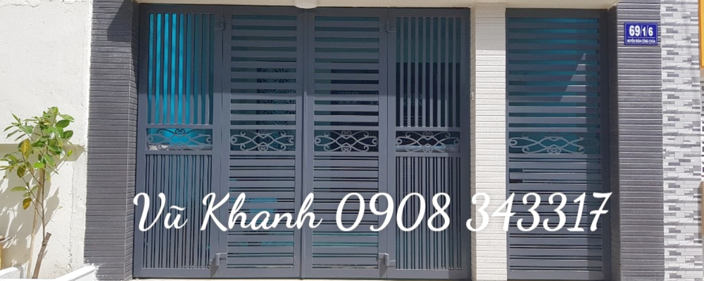 Cửa cổng sắt tự động mạ kẽm Cửa Cổng Hiện Đại-1