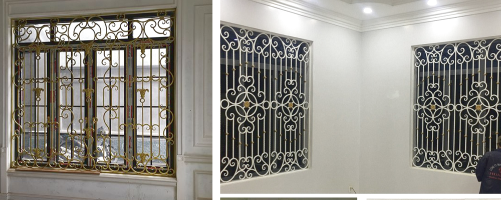 Khung Bảo Vệ Cửa Sổ Sắt Mỹ Thuật SP-25467 Khung Bảo Vệ Sắt Mỹ Thuật-1