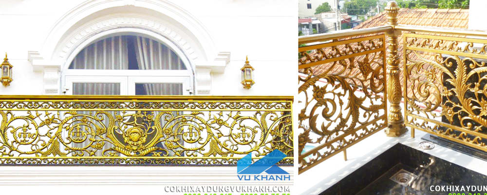 Lan Can Nhôm Đúc Đẹp Cửa Cổng Sắt Mỹ Thuật-1