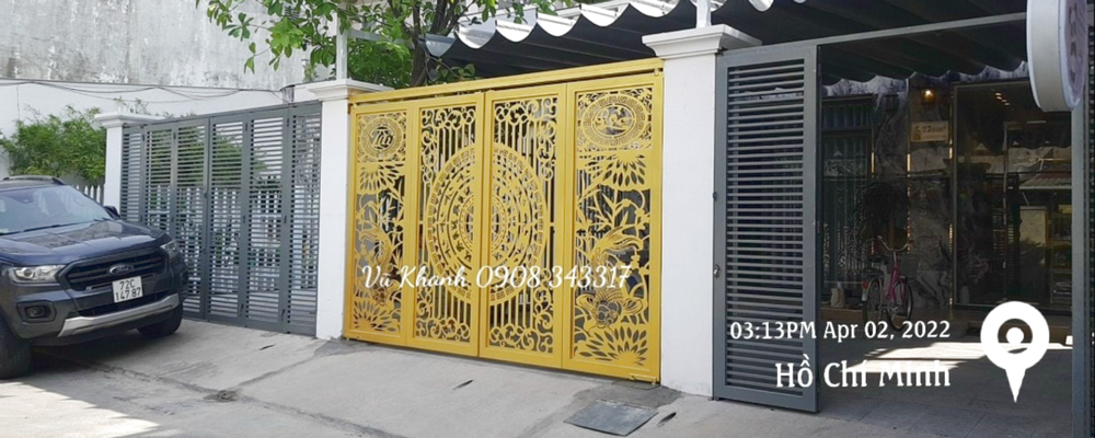 Mẫu cửa cổng hoa văn cắt CNC Cửa cổng cắt CNC-1