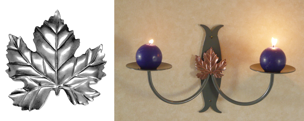 Sắt dập hình lá thông SP-63642 Hoa Lá Thép Dập Mỹ Thuật-1