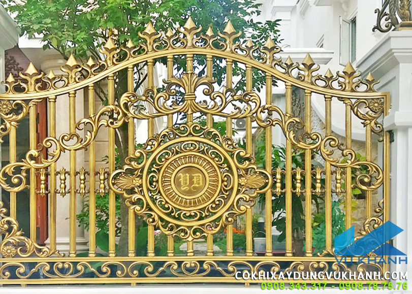 Gia công Hàng rào nhôm đúc biệt thự 