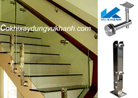Lan Can Cầu Thang Kính Trụ Nhôm Vũ Khanh 62594