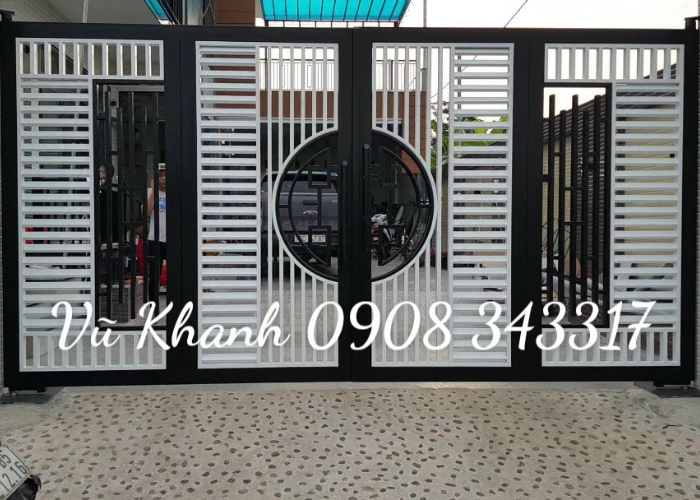 Cửa Cổng Đẹp Bằng Sắt 4 Cánh