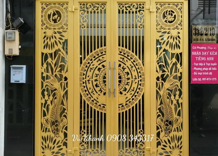 Cửa Cổng Hai Cánh Cắt CNC