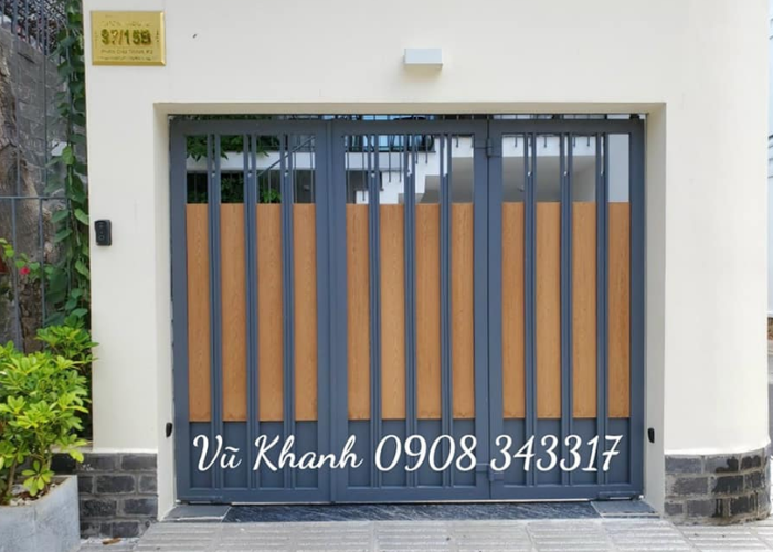 Cửa cổng hiện đại Nhà Chú Sơn Vũng Tàu
