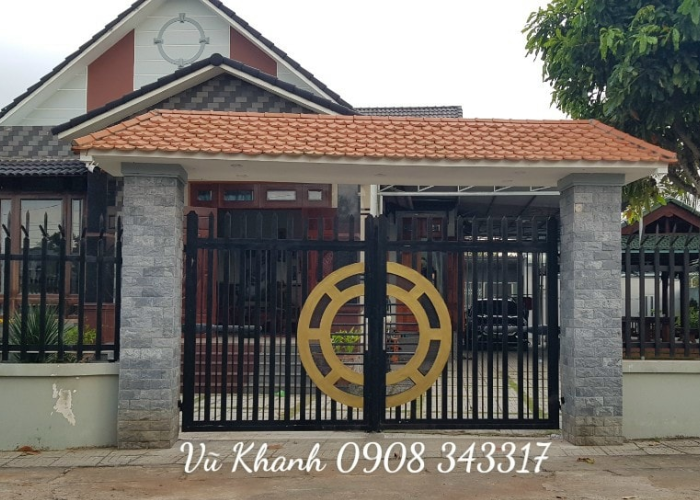 Cửa Cổng Mạ Kẽm Cánh Tay Đòn Tự Động