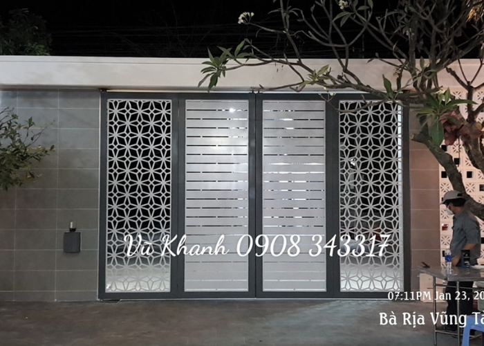 Cửa Cổng mở Tự Động Hai Cánh Cắt CNC