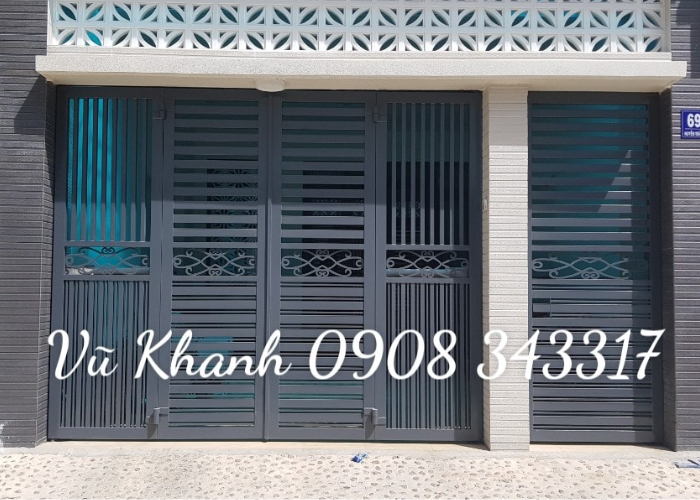 Cửa cổng sắt tự động mạ kẽm