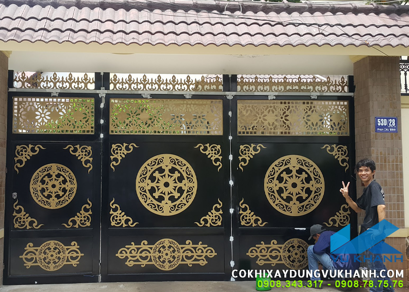 Làm cửa sắt cắt CNC đẹp tại Đà Nẵng Cửa sắt cắt CNC Vũng Tàu