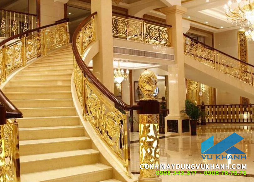 Lan Can Tay Vịn Cầu Thang CNC