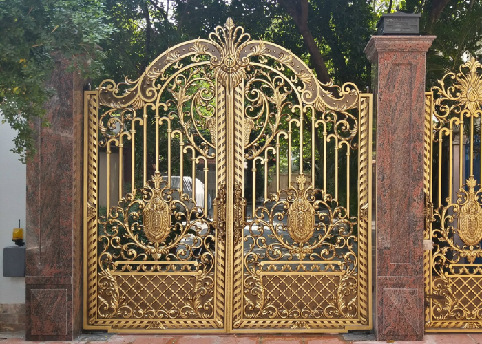 Cổng Hợp Kim Nhôm Hai Cánh-1