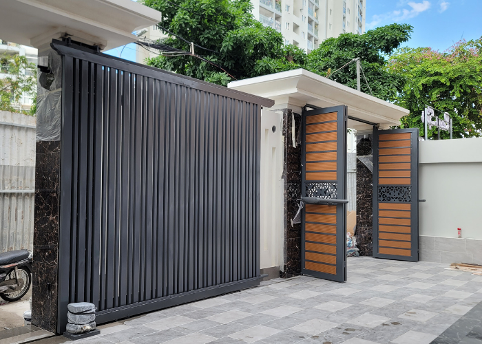 Cổng Lùa Đẹp Mở Tự Động-3