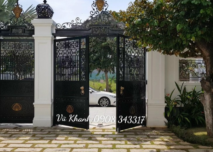 Cổng Sắt Hiện Đại Tự Động-1