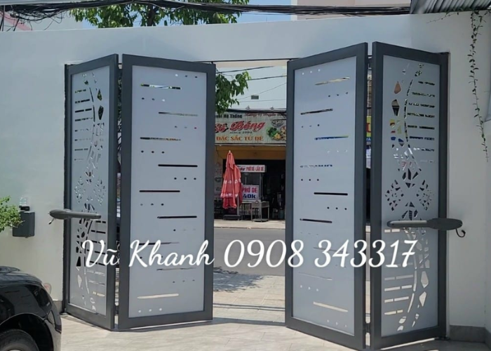 Cổng tự động âm sàn 4 cánh Vũng Tàu-1