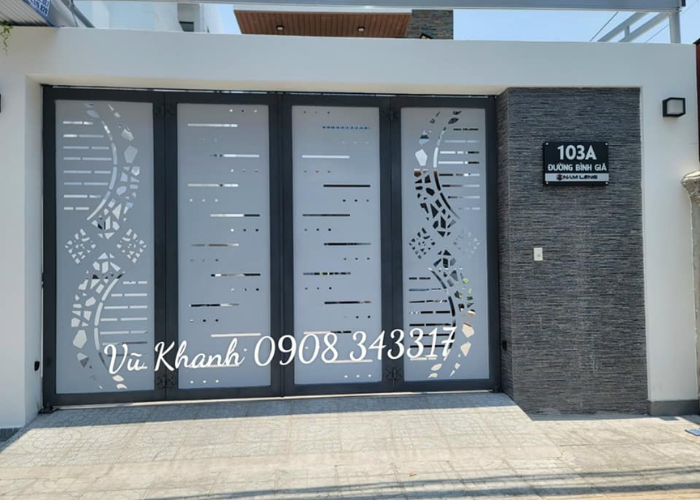 Cổng tự động âm sàn 4 cánh Vũng Tàu-3