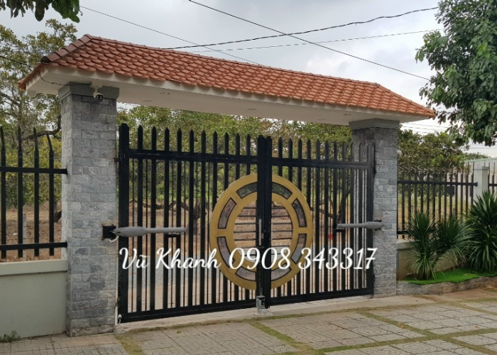Cửa Cổng Mạ Kẽm Cánh Tay Đòn Tự Động-1