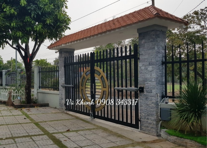 Cửa Cổng Mạ Kẽm Cánh Tay Đòn Tự Động-2