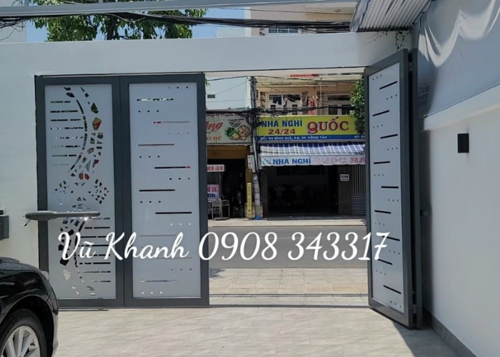 Cửa cổng sắt đẹp-3