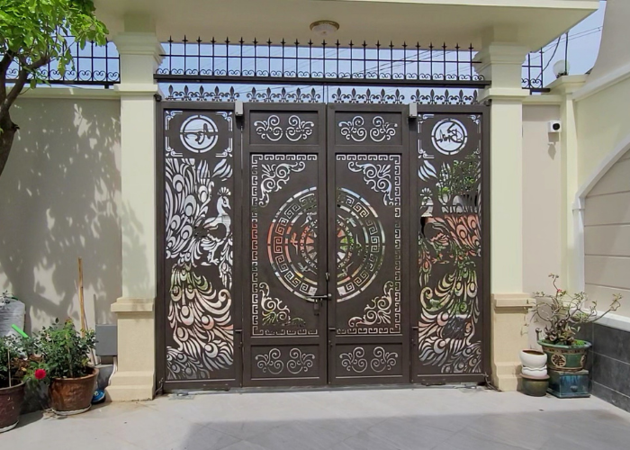 Cửa Cổng Sắt Hiện Đại-1