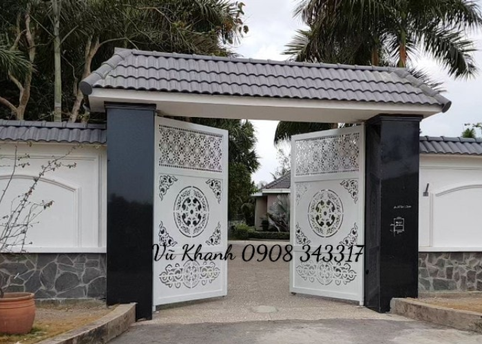 Cửa cổng Sắt Kẽm Cắt CNC-2