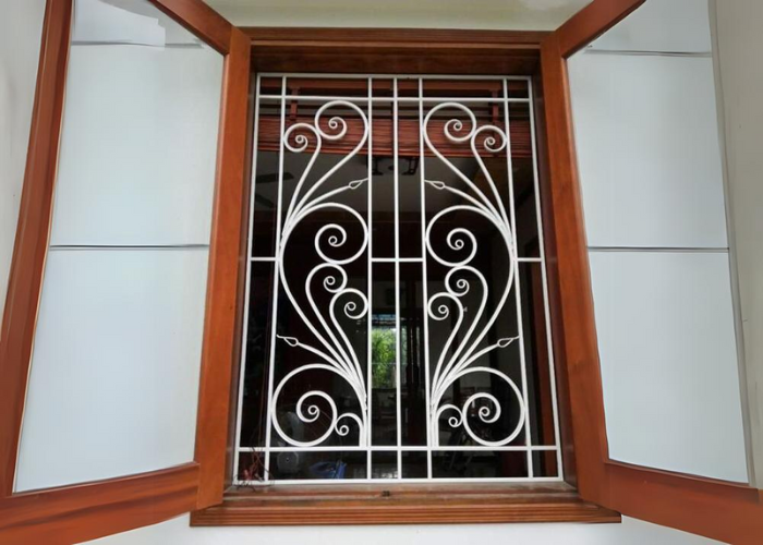 Khung Bảo Vệ Cửa Sổ Sắt Họa Tiết Mỹ Thuật-3