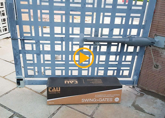 Cổng đóng mở tự động 2 cánh, motor cánh tay đòn Italia tại Bà Rịa