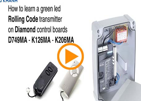 Hướng dẫn cài đặt remote trên | Diamond control boards D749MA - K126MA - K206MA TAU Italia