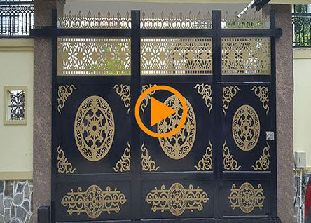 Mẫu cổng trượt cắt cnc mở tự động DC 1200-Malaysia