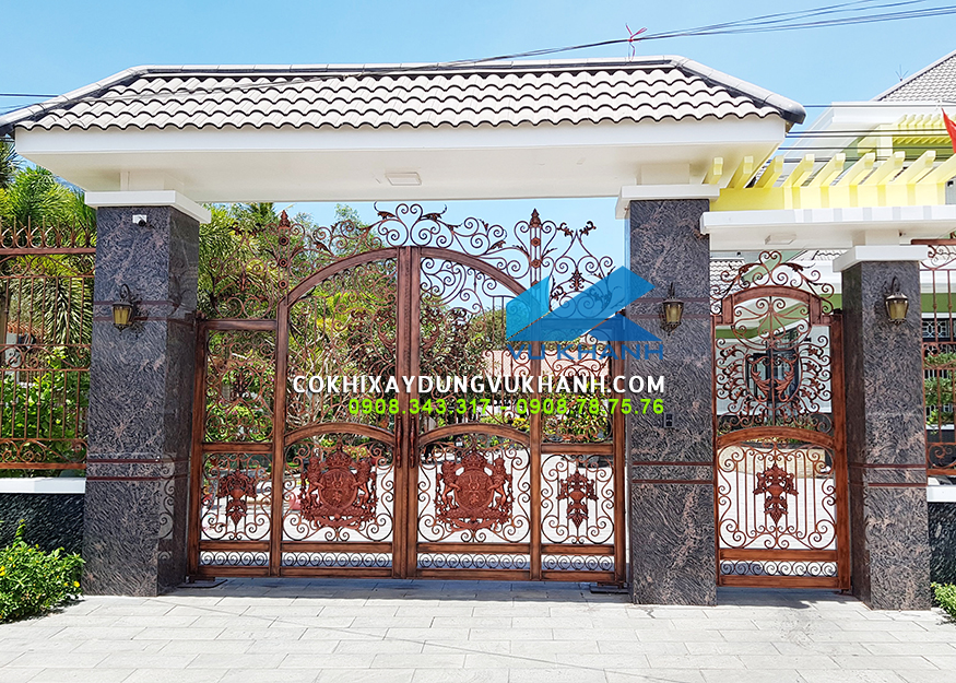 Mẫu cổng sắt đẹp sang trọng