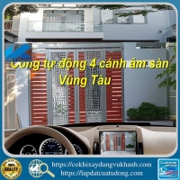 Cổng tự động 4 cánh âm sàn Vũng Tàu