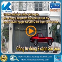 Cổng tự động 6 cánh Sài Gòn