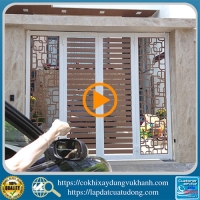 Cổng tự động bốn cánh đẹp Vũ Khanh