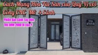 Cửa Sắt CNC 4 Cánh Mở Tự Động